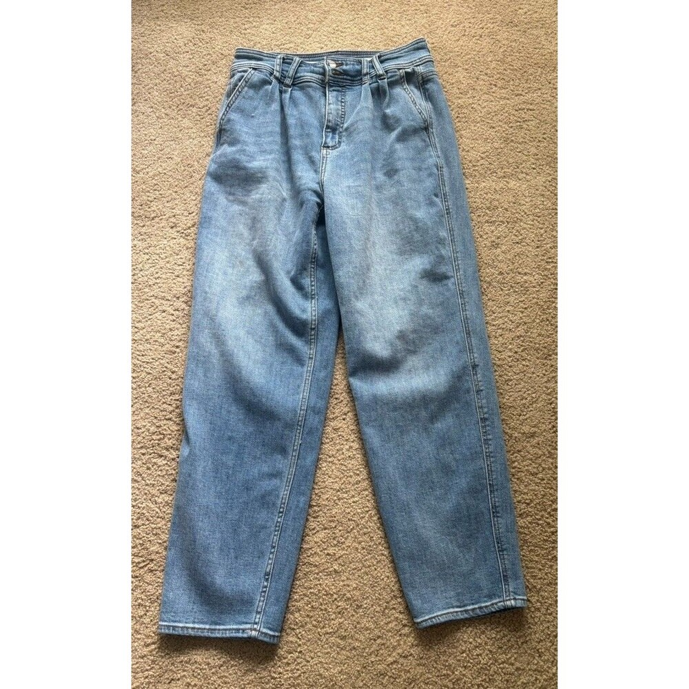 Anthropologie Pilcro Women’s Gathered Waist Barrel Jeans ~ US 27